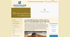 Desktop Screenshot of hayesmanor.org