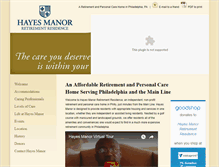 Tablet Screenshot of hayesmanor.org